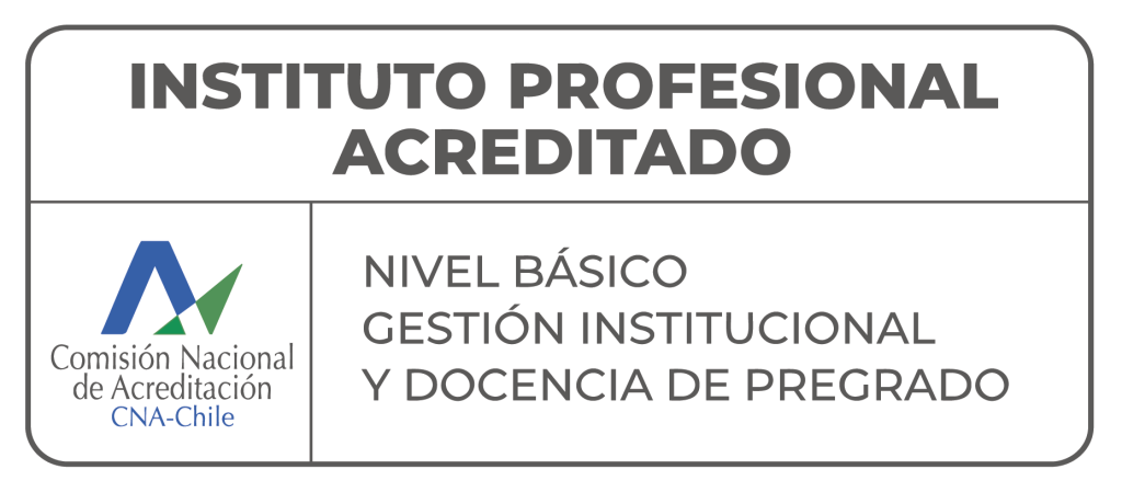 Certificado de acreditación: Instituto Profesional Acreditado CNA-Chile, Nivel Básico en Gestión Institucional y Docencia de Pregrado